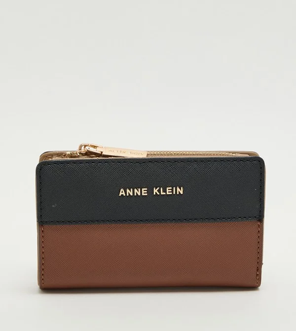 Anne Klein Color Block Zippered Wallet